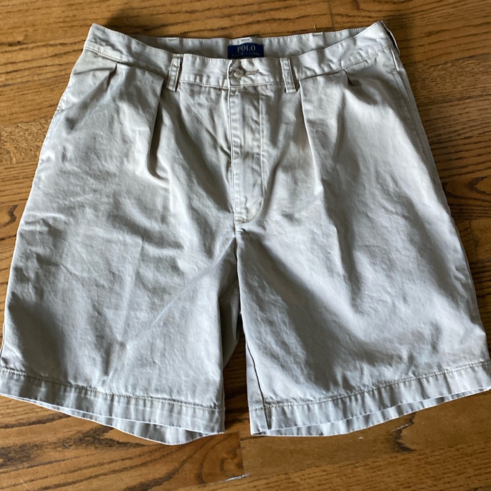 MENS POLO RALPH LAUREN KHAKI SHORTS SIZE 36